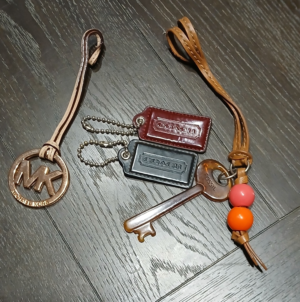 Purse Charms/tags - Coach/fossil/MK Lot